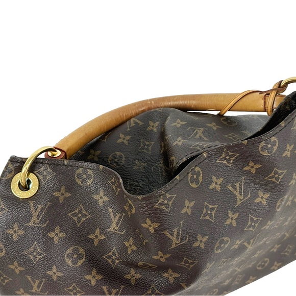 Louis Vuitton Artsy MM Monogram Canvas Leather Tote Shoulder Bag Purse Handbag - Picture 9 of 16
